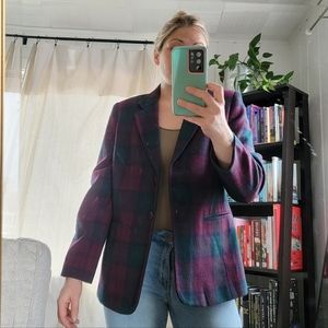 Sag Harbor plaid Wool blazer 12